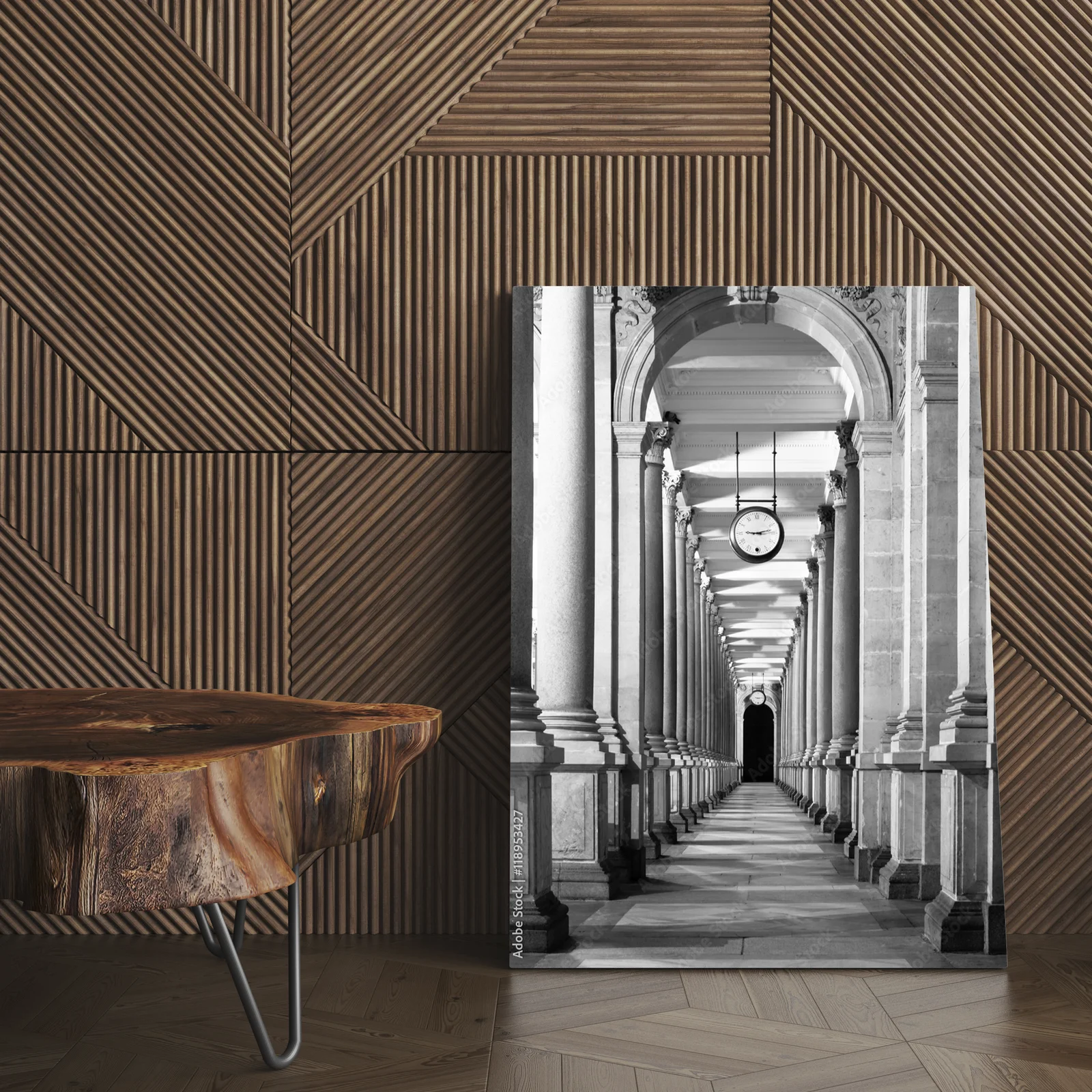 Elegancka architektura w monochromatycznych tonach