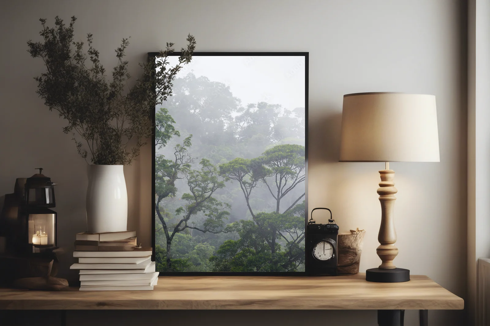 Misty Jungle - Zielony raj w odcieniach pastelowych