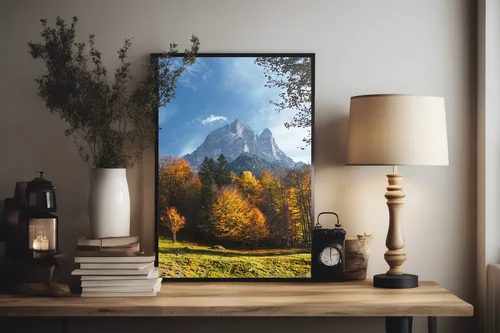 Autumnal pejzaż z leśnymi inspiracjami