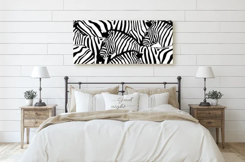 Elegancka zebra w monochromatycznych odcieniach