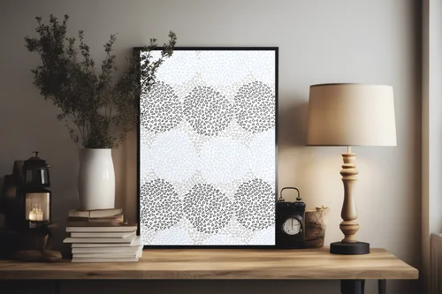 Elegancki i minimalistyczny wzór w odcieniach bieli