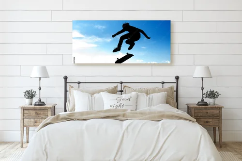 Mroczne czary skaterów w miejskim stylu