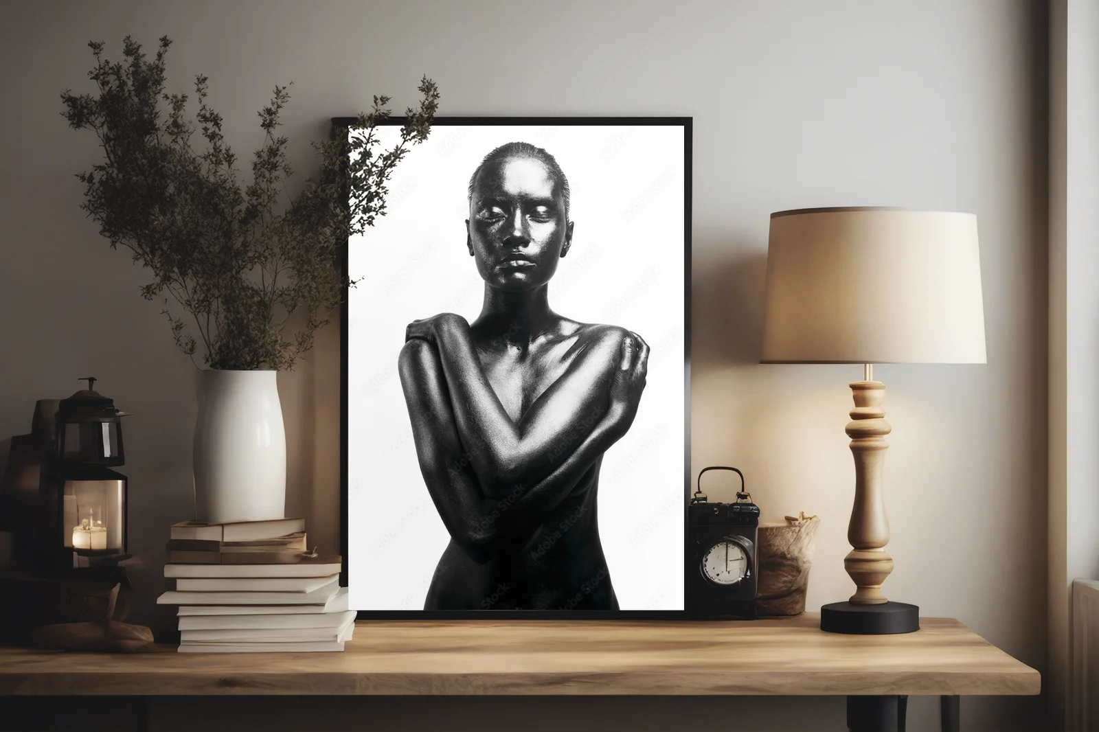 Jasny portret piękna afroamerykańskiego ducha