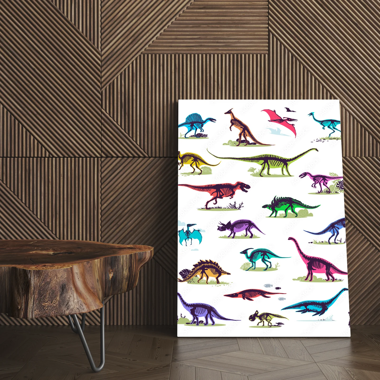 Zjawiskowe sylwetki dinozaurów w unikalnym stylu