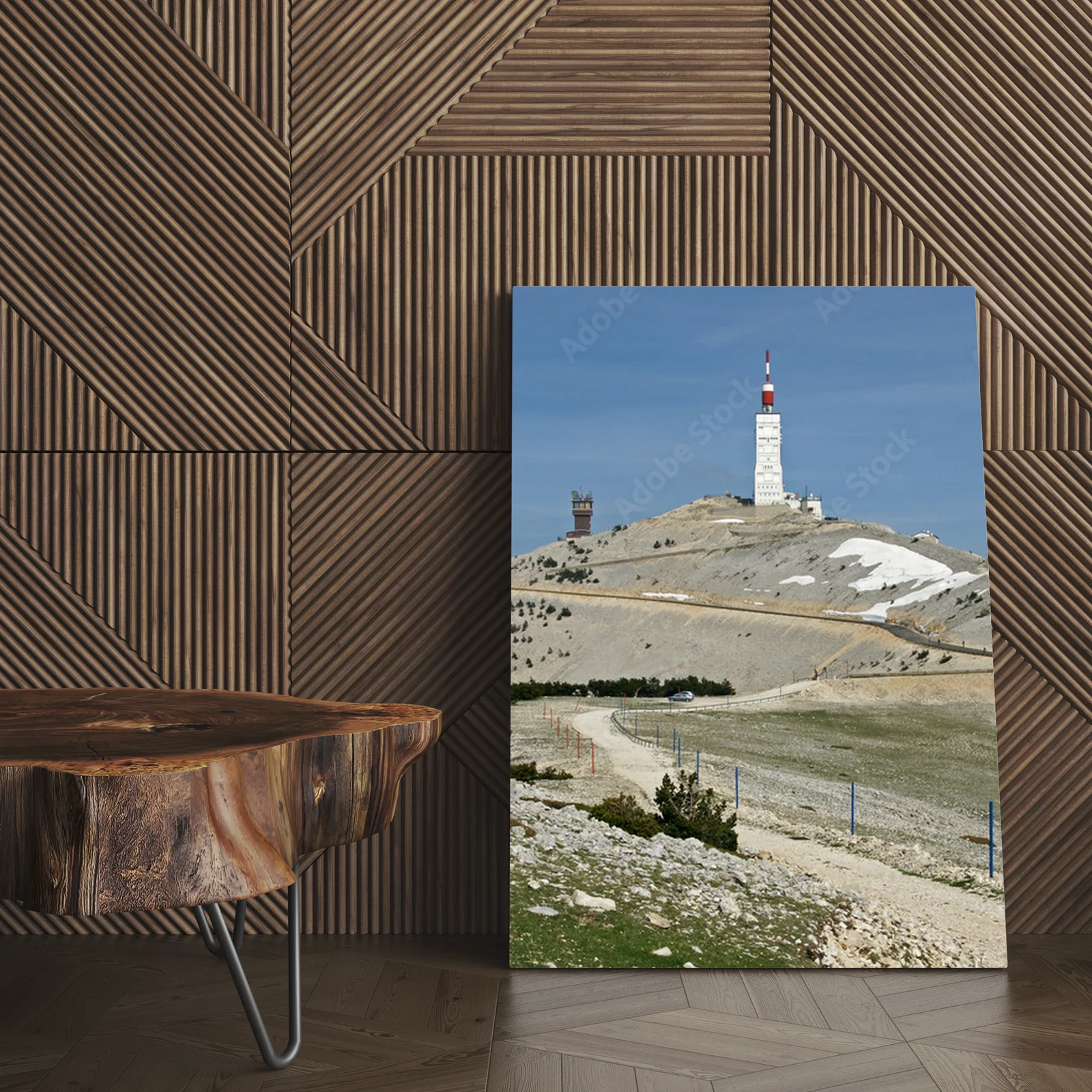 Wspaniały krajobraz Mont Ventoux w harmonijnych odcieniach