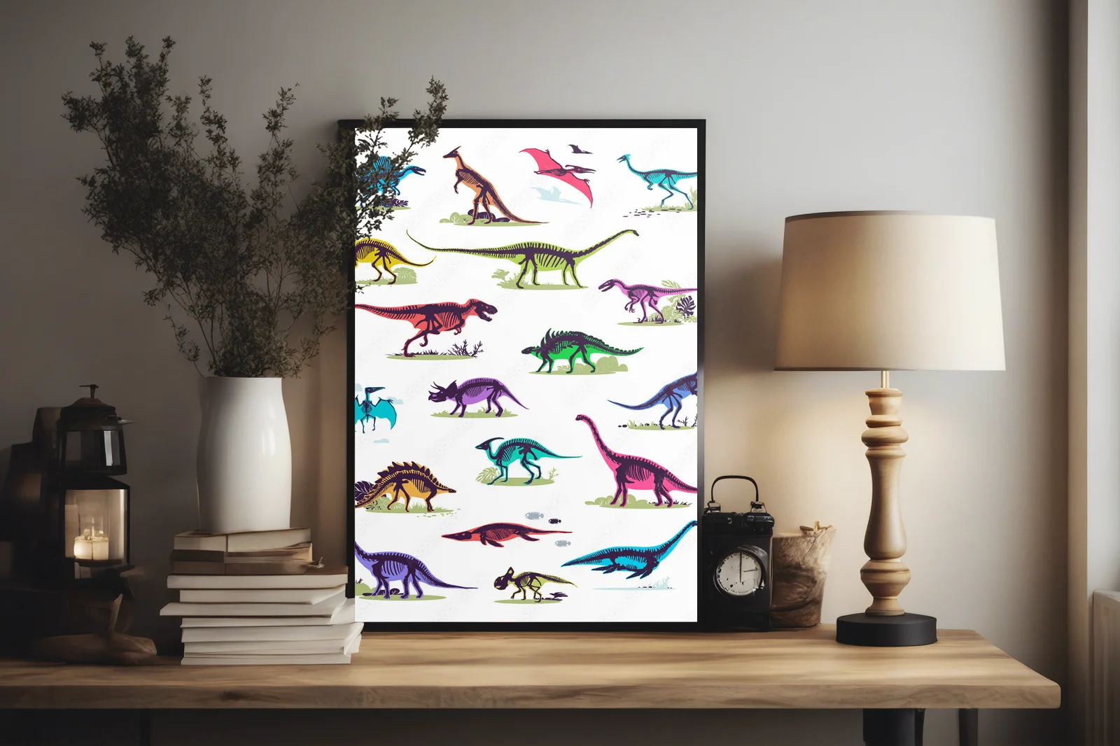 Zjawiskowe sylwetki dinozaurów w unikalnym stylu