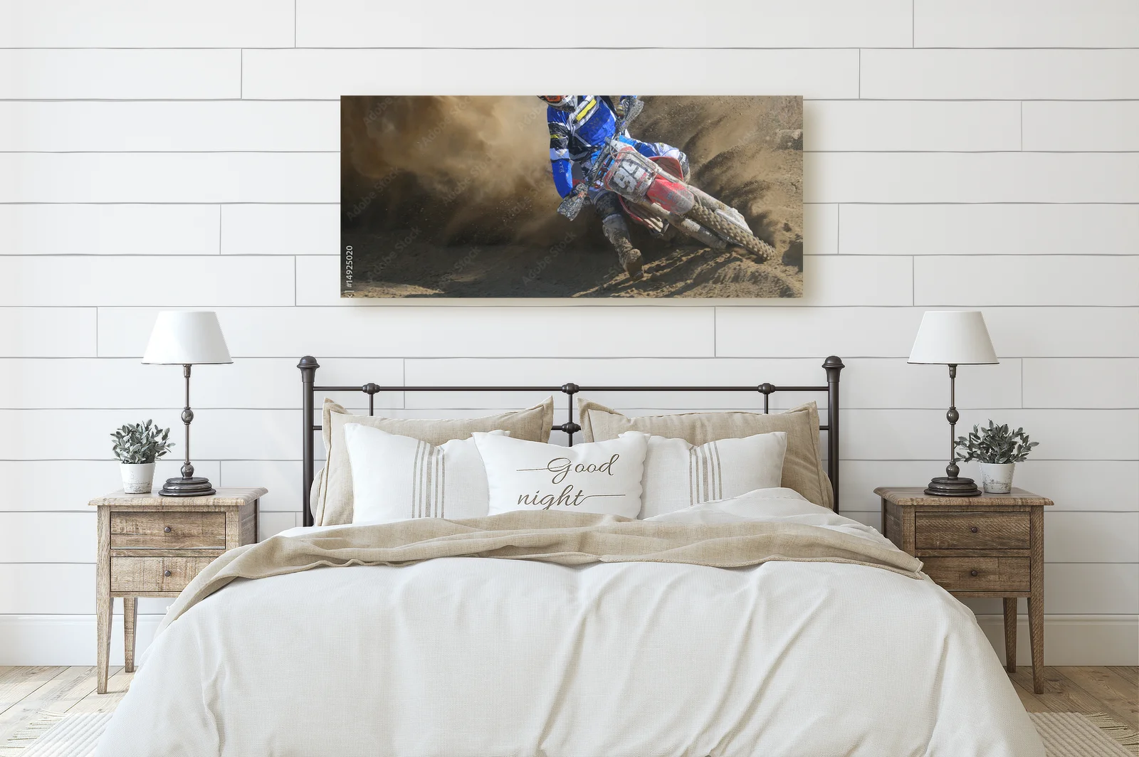 Dynamiczna energia motocrossu w intensywnych barwach