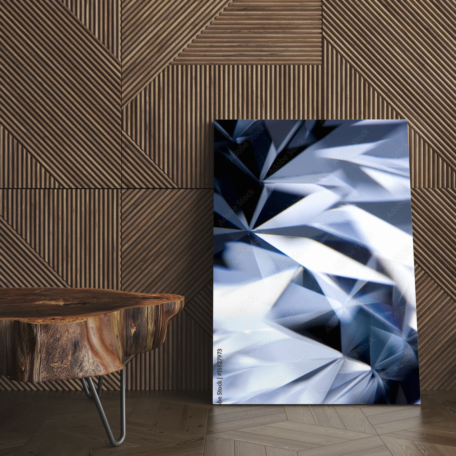 Lśniące diamentowe refleksy w eleganckiej czerni