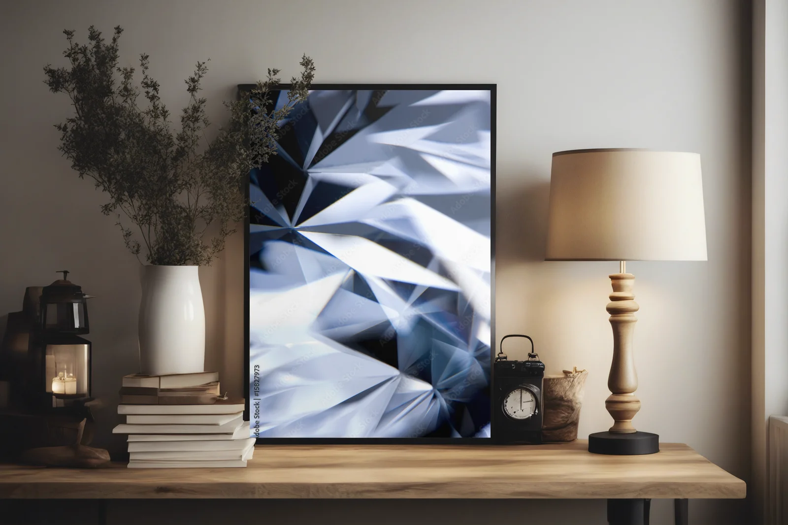 Lśniące diamentowe refleksy w eleganckiej czerni