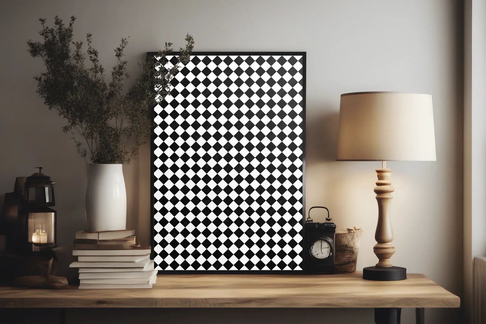 Elegancka harmonia kontrastów w monochromatycznej stylistyce