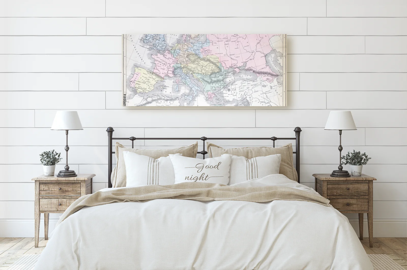 Zabytkowa mapa Europy w eleganckich odcieniach