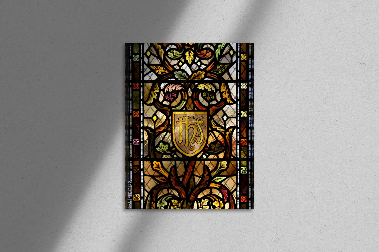 Mosaic w intensywnych odcieniach światła