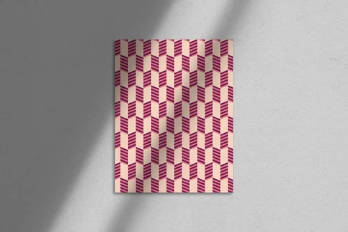 Harmonia geometrycznych kształtów w pastelowych tonach