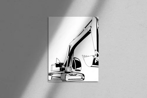 Elegancki świat industrialnych kształtów w monochromatycznej gamie