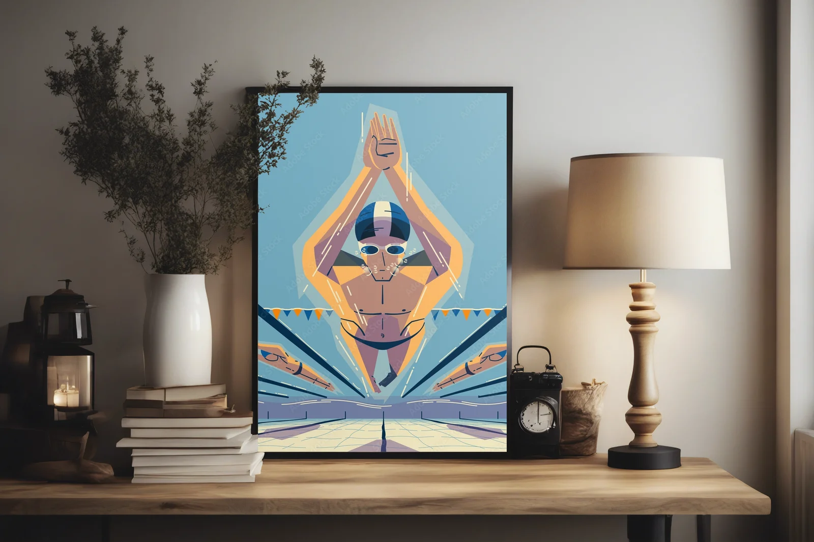 Sportowa energia w odcieniach elektrycznego błękitu