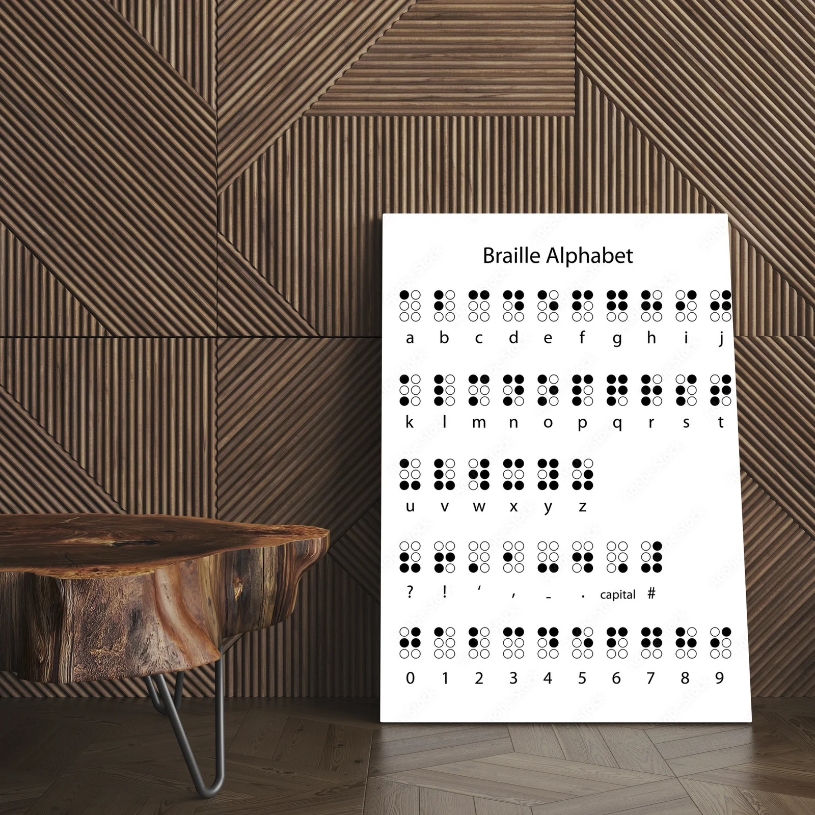 Kreatywne symbole w monochromatycznej harmonii