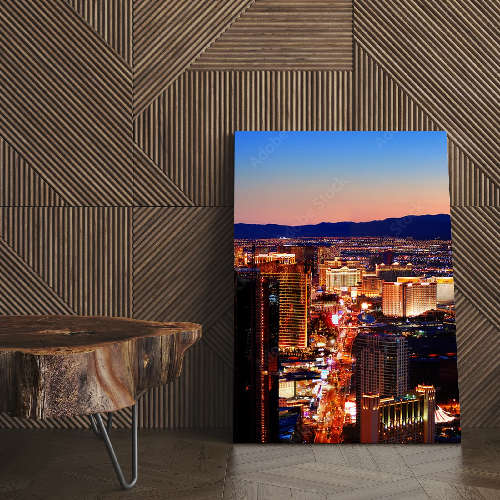 Nocna panorama miasta Las Vegas pełna magii