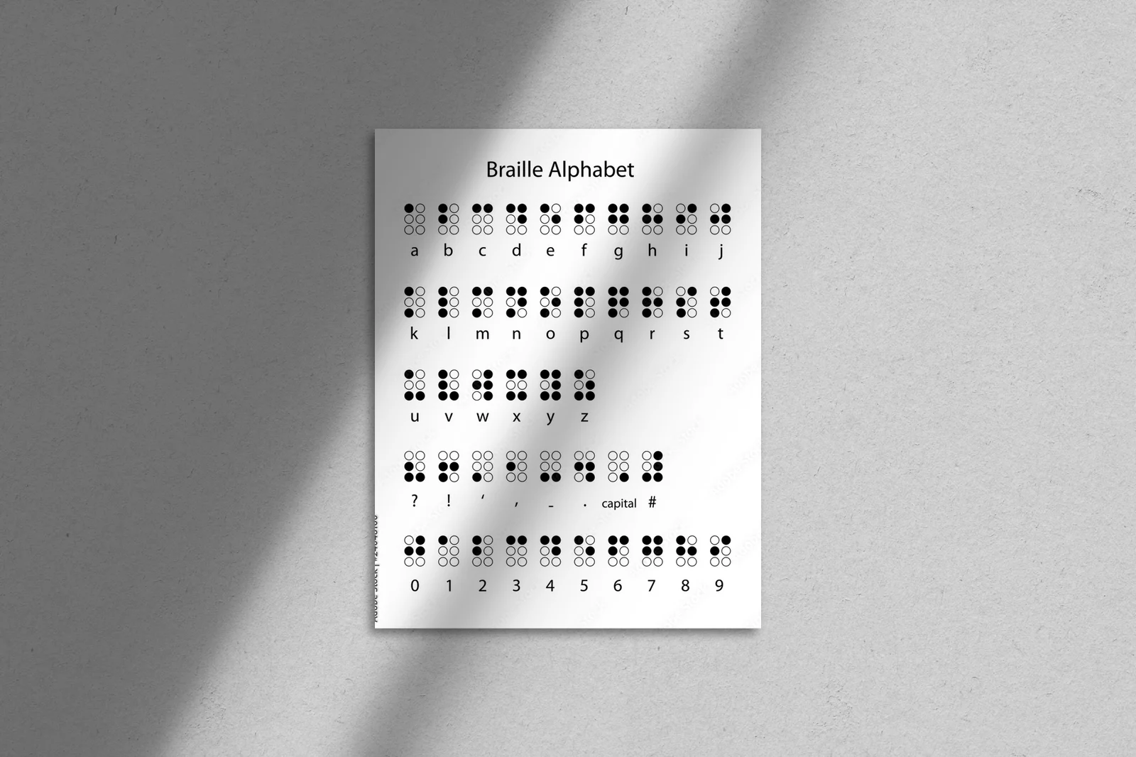 Kreatywne symbole w monochromatycznej harmonii