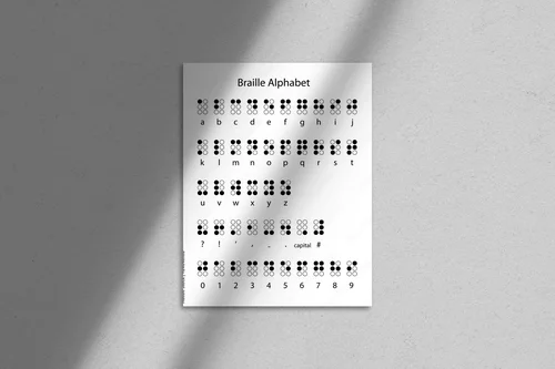 Kreatywne symbole w monochromatycznej harmonii
