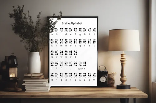 Kreatywne symbole w monochromatycznej harmonii