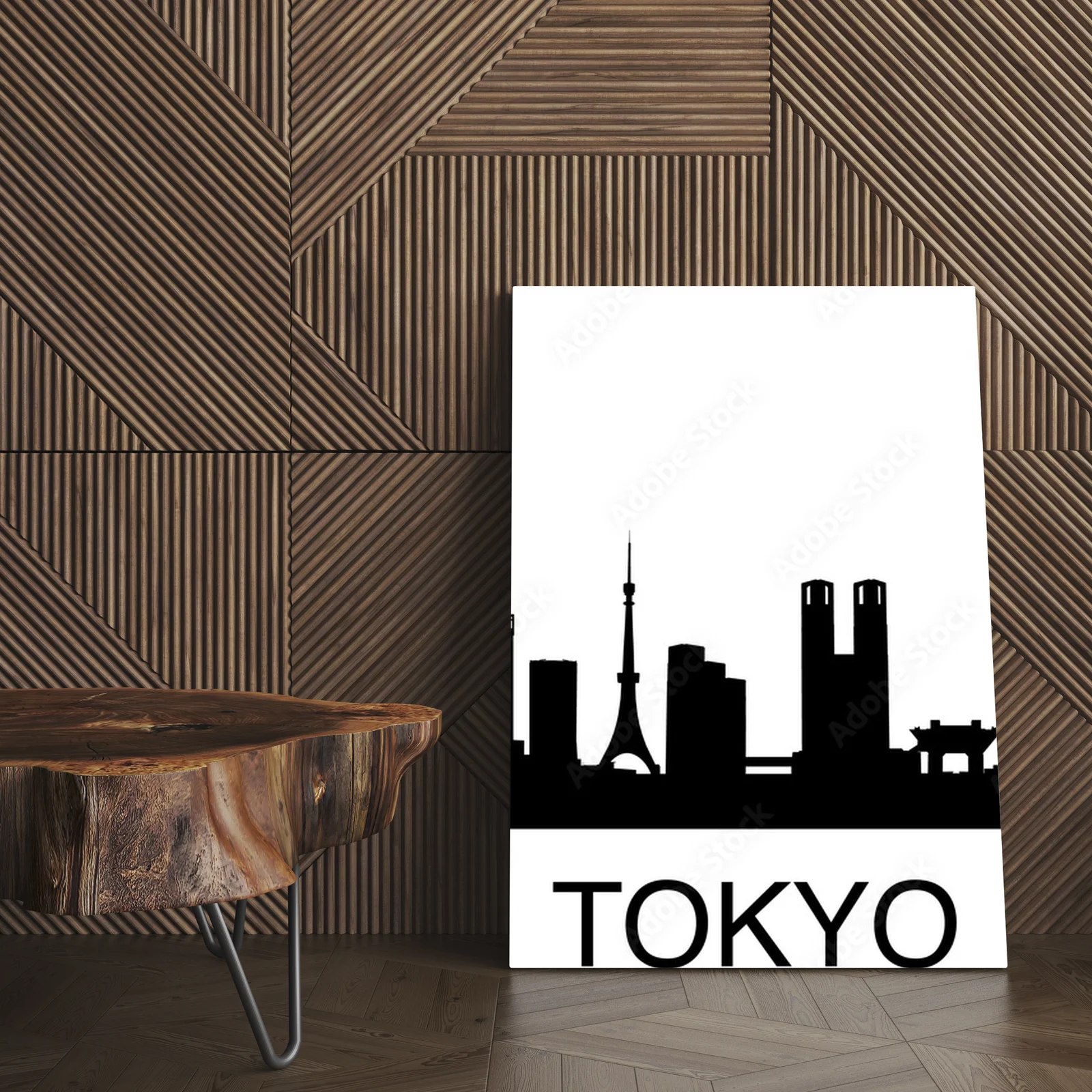 Urok nowoczesnej panoramy Tokio w białych tonach