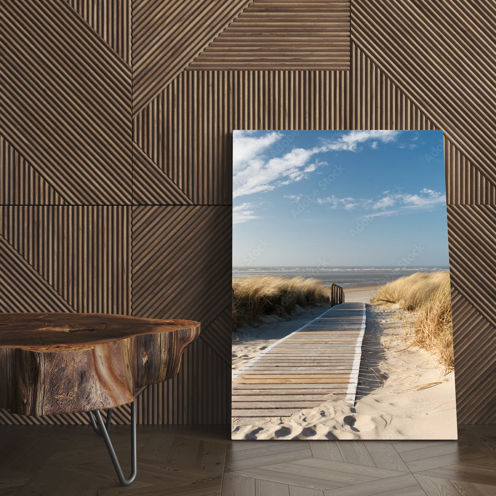 Spokojna plaża na wyspie Langeoog z pastelowymi akcentami