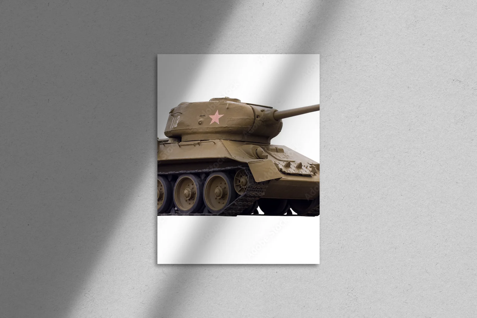Legendarny T-34-85 w białej harmonii