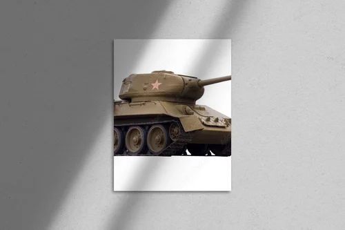 Legendarny T-34-85 w białej harmonii