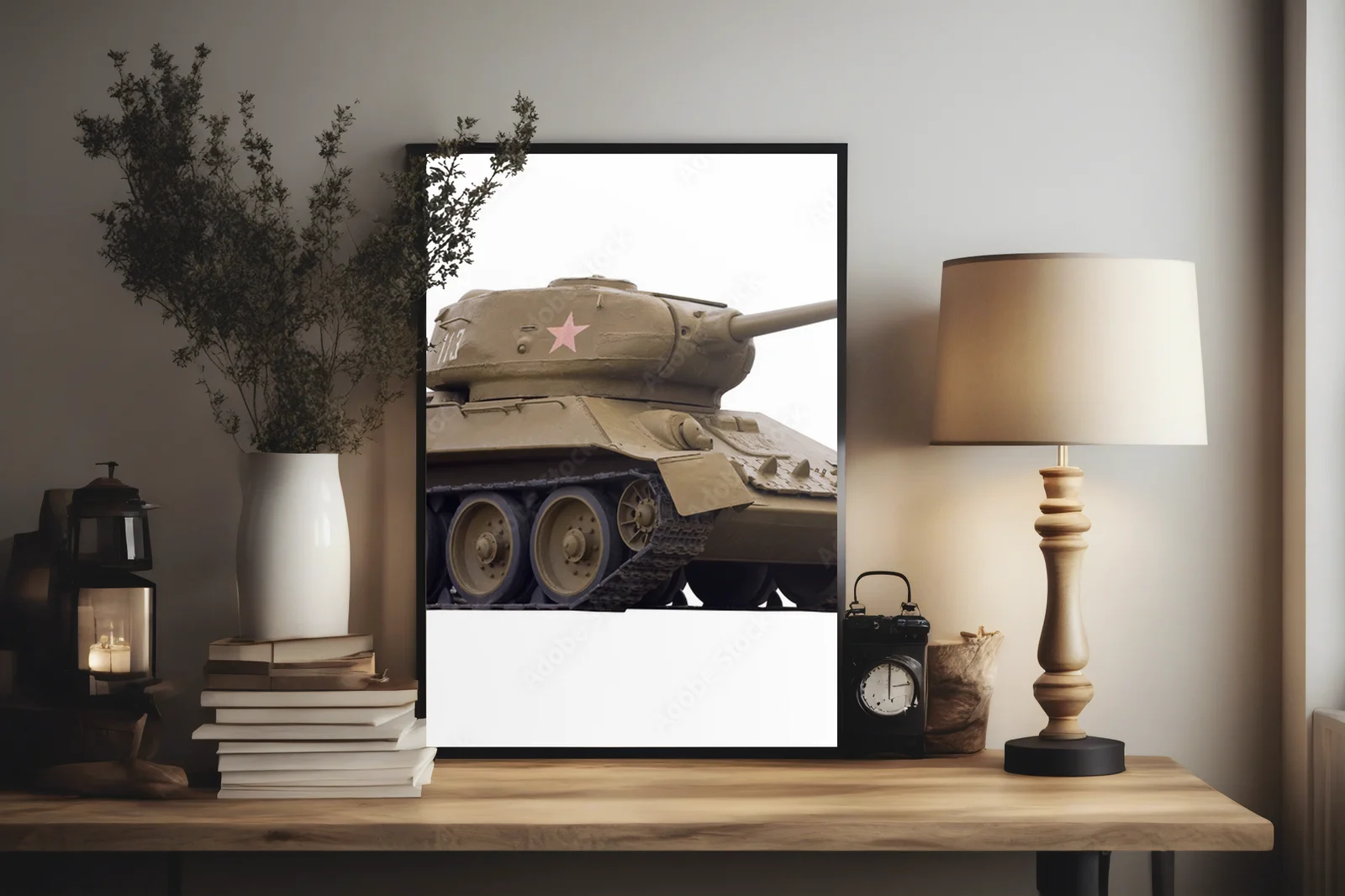 Legendarny T-34-85 w białej harmonii