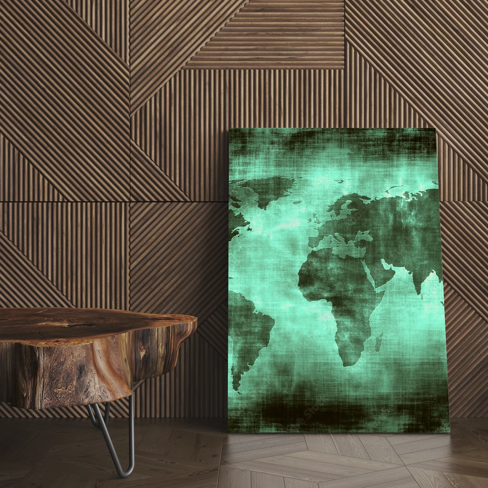 Starożytna mapa świata w stylu grunge