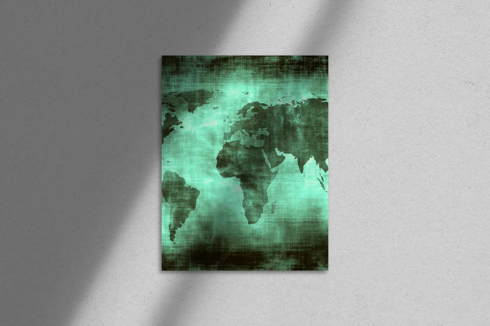 Starożytna mapa świata w stylu grunge