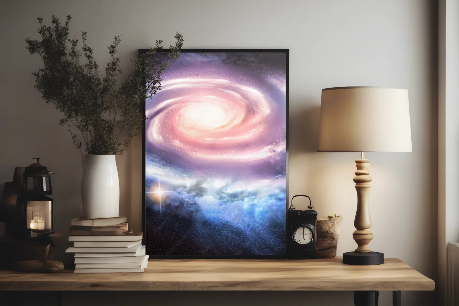 Galaktyka spiralna: daleki kosmiczny pejzaż