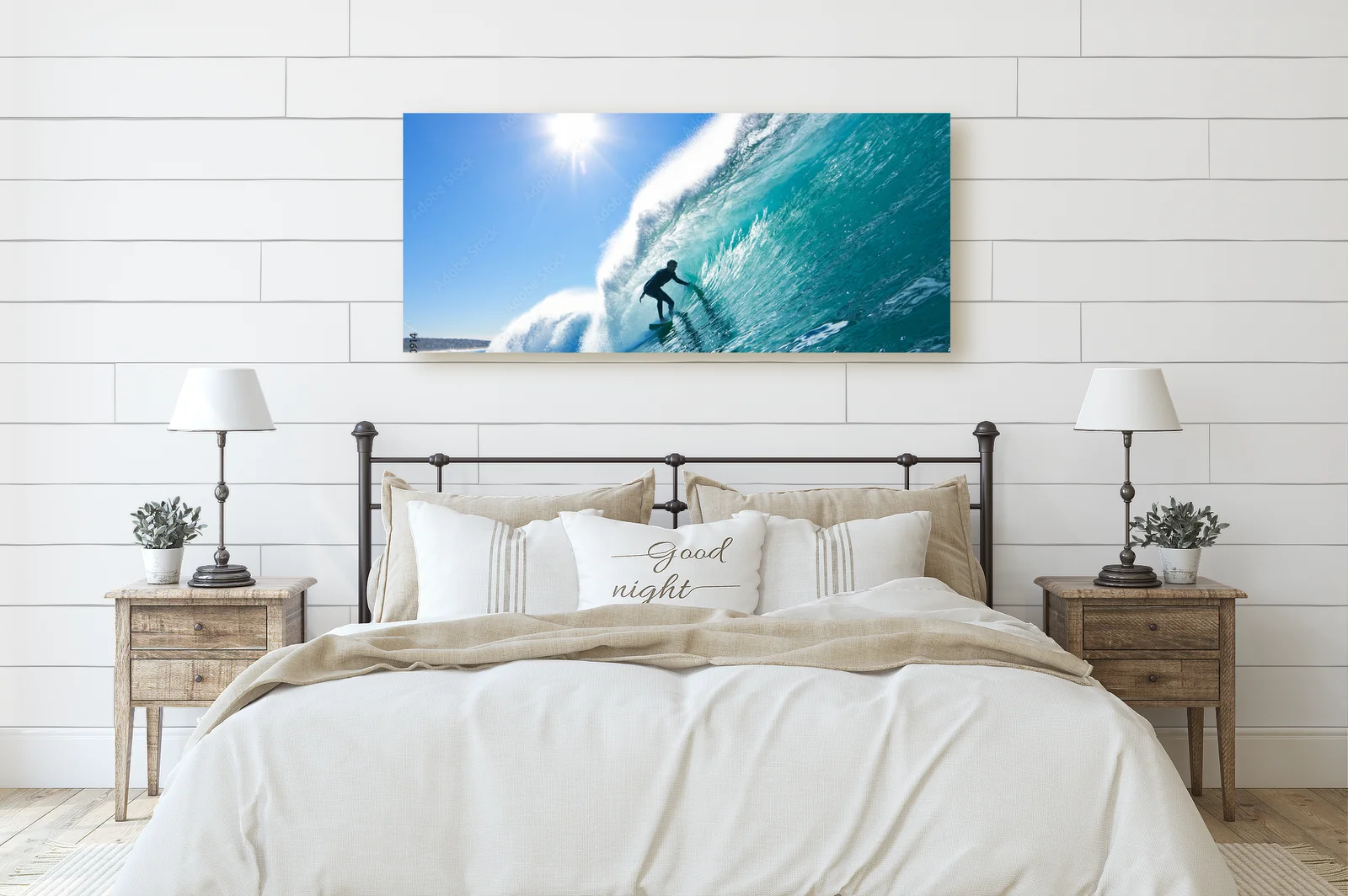 Energia fal surfingu w błękitnej toni