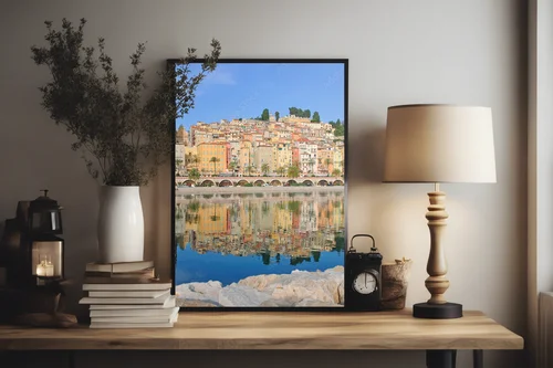 Niebieskie akcenty inspirowane Menton