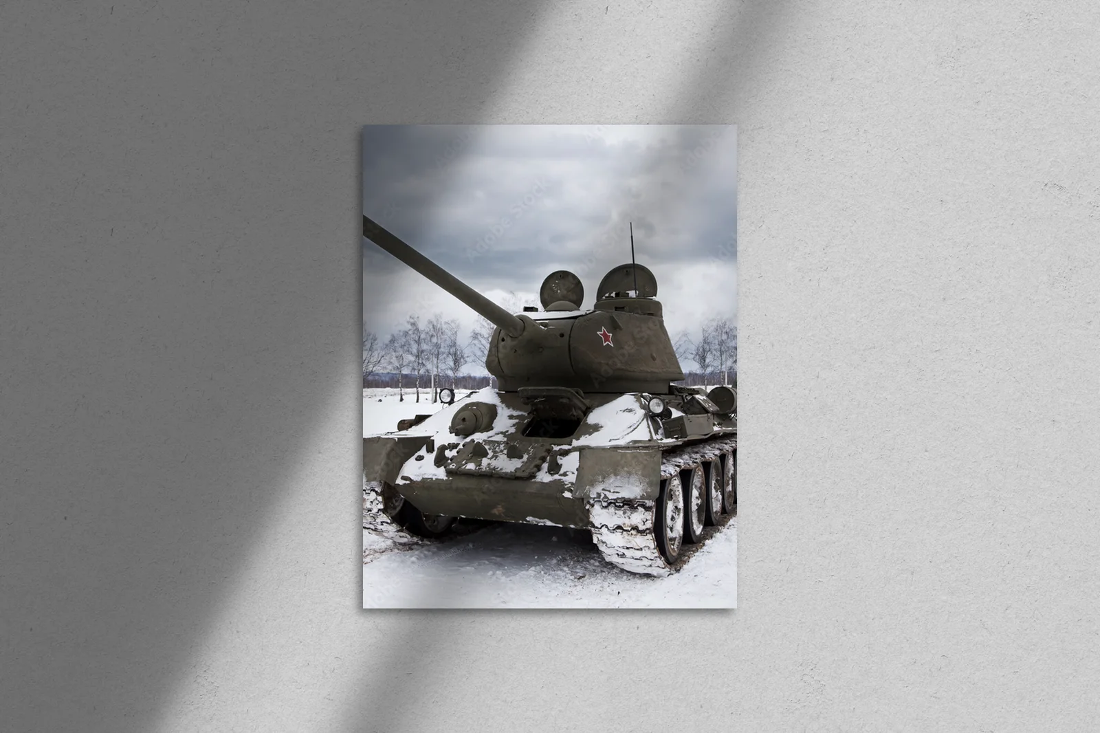 Legendarny rosyjski czołg T34 w stonowanych odcieniach