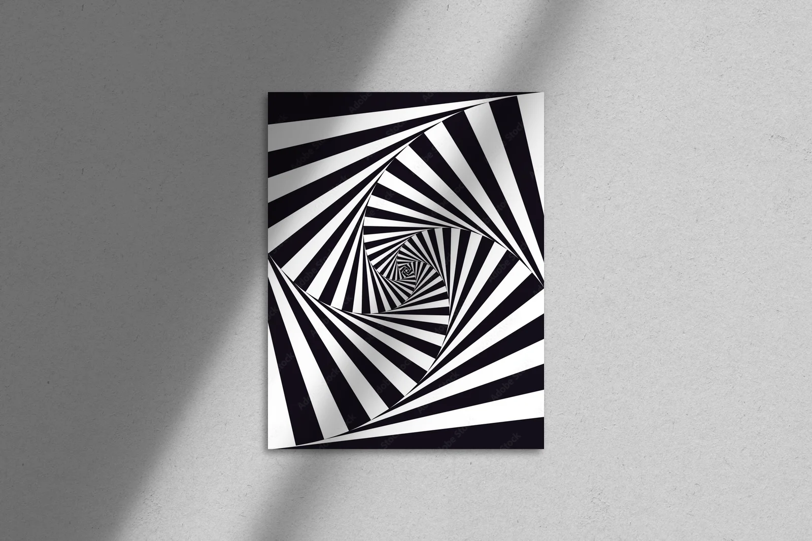 Magiczne trójwymiarowe iluzje w monochromatycznych odcieniach