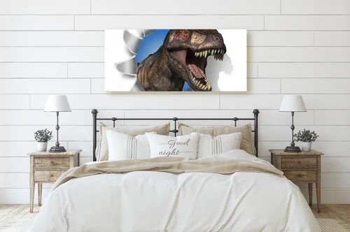 Dinozaur w akcji – moc przygody na białym tle