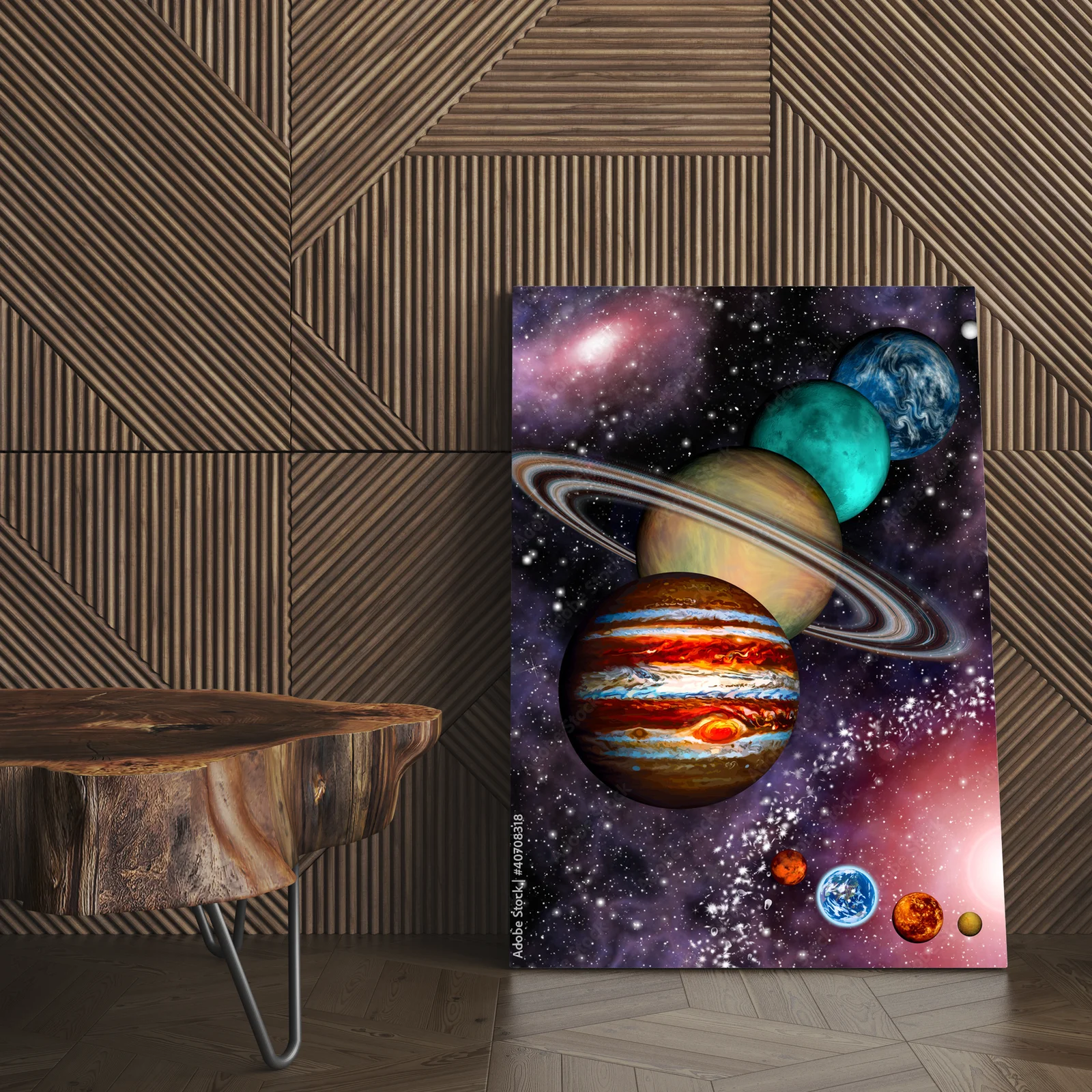 Kosmiczna harmonia: 9 planet w galaktycznej scenerii