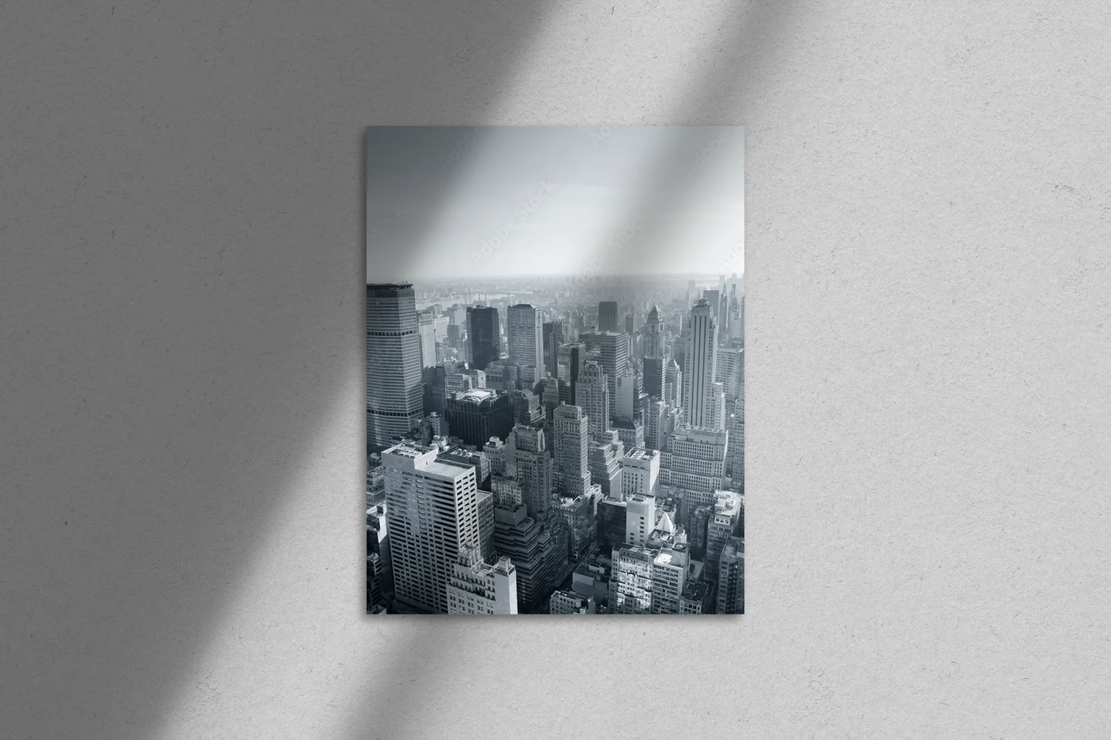 Panorama Nowego Jorku w monochromatycznym stylu