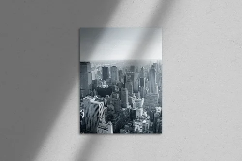 Panorama Nowego Jorku w monochromatycznym stylu