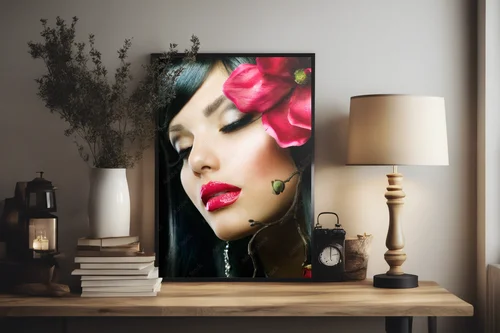 Wyjątkowa magia magnolii na tle czerni