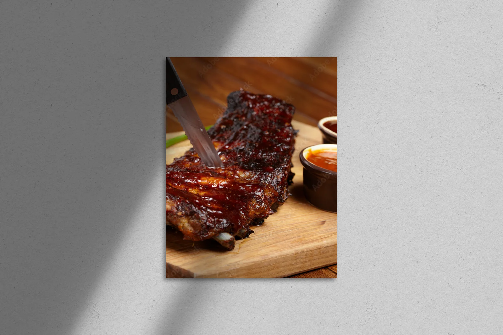 Aromatyczne żeberka BBQ w rustykalnym stylu