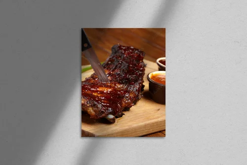Aromatyczne żeberka BBQ w rustykalnym stylu
