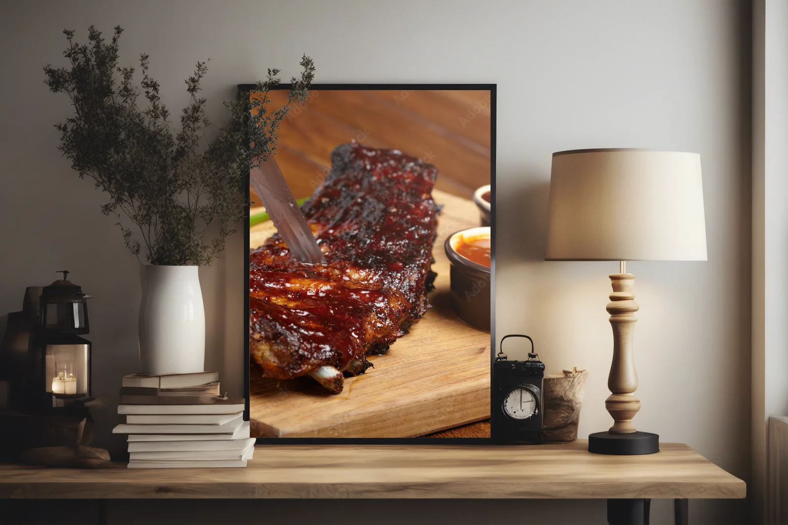 Aromatyczne żeberka BBQ w rustykalnym stylu