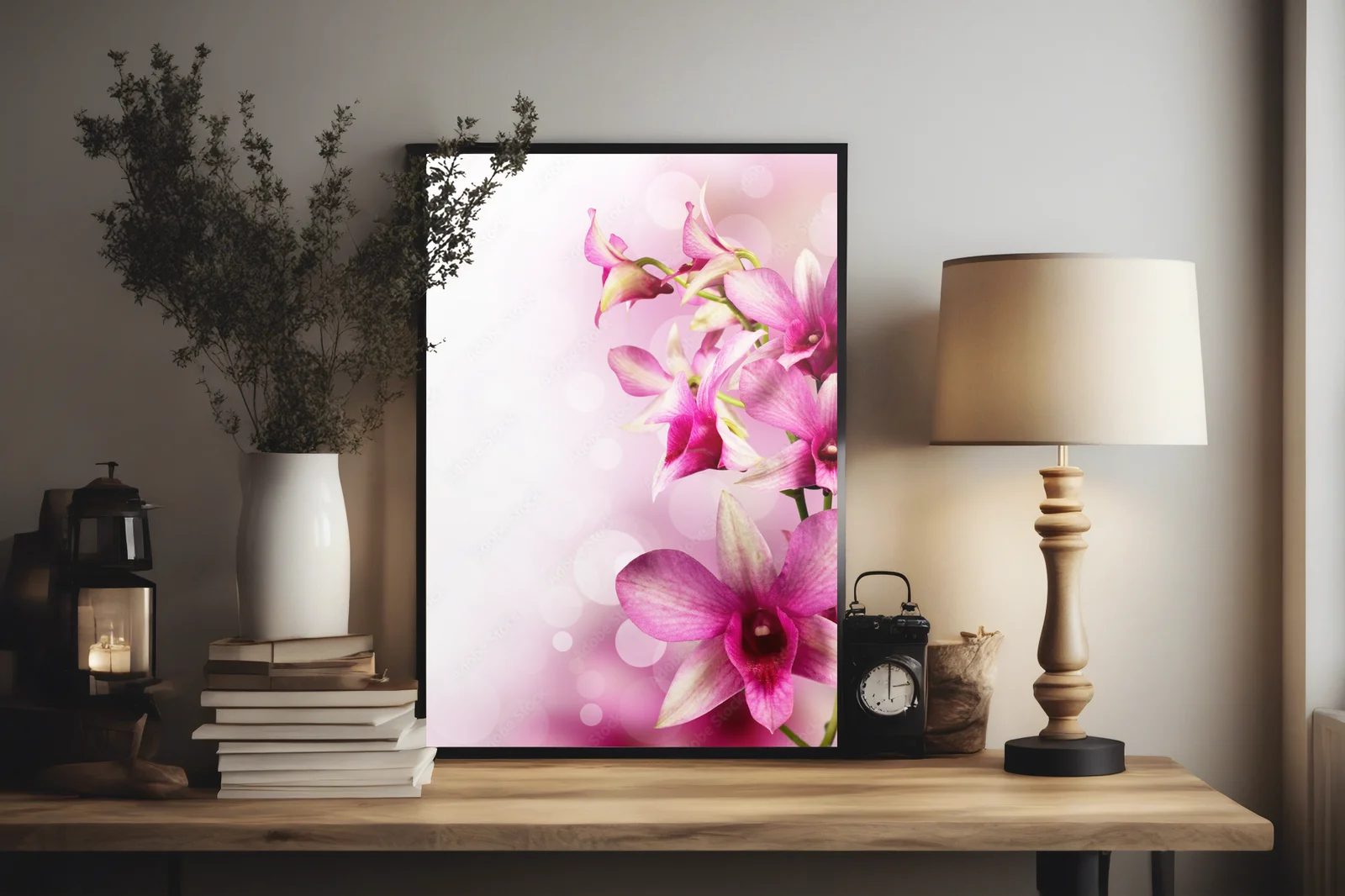 Egzotyczne orchidee w delikatnych barwach