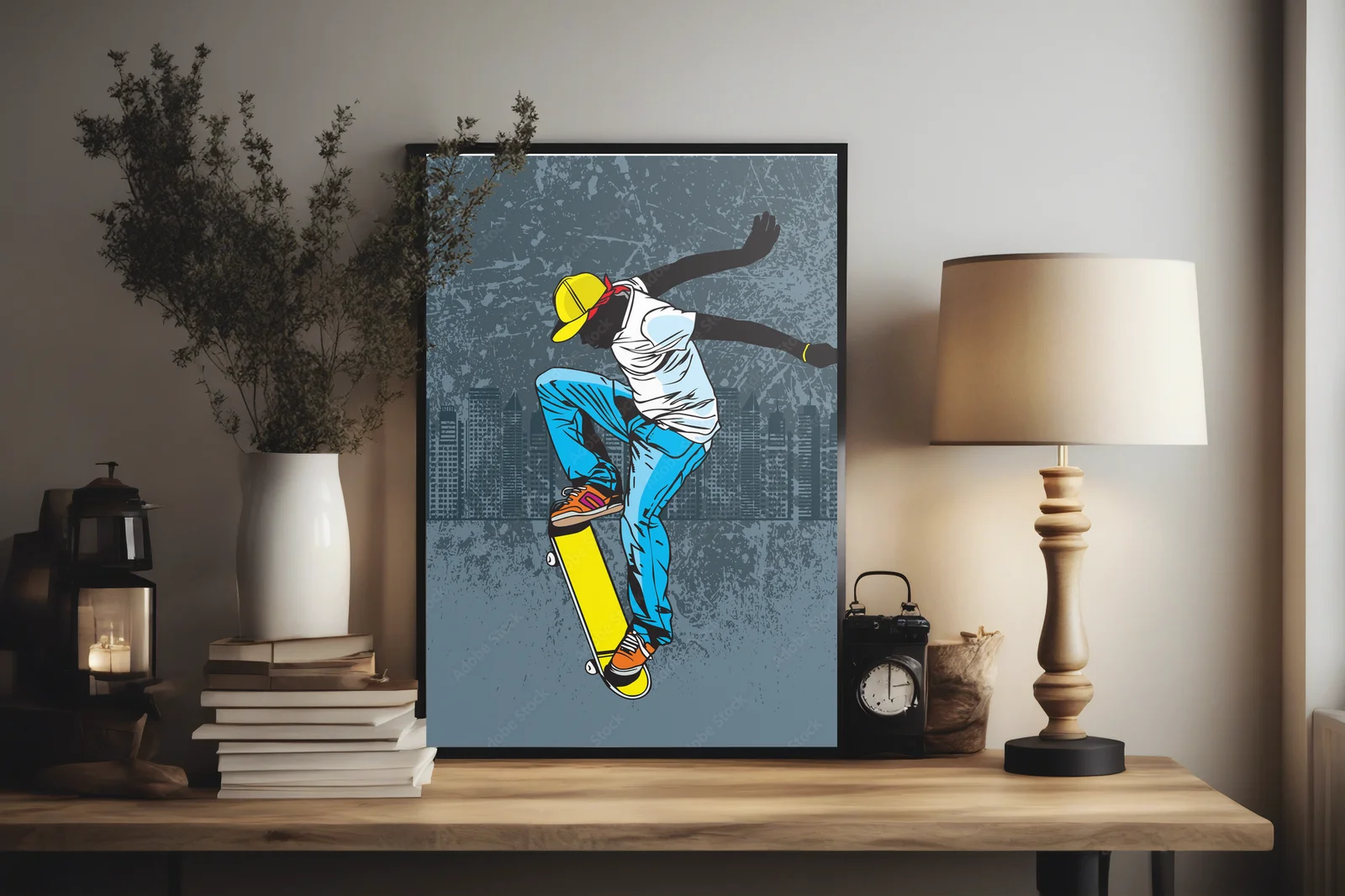 Skateboarding: Młodzieńcza energia w nostalgicznych barwach