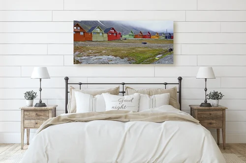 Urok Longyearbyen w pastelowych barwach