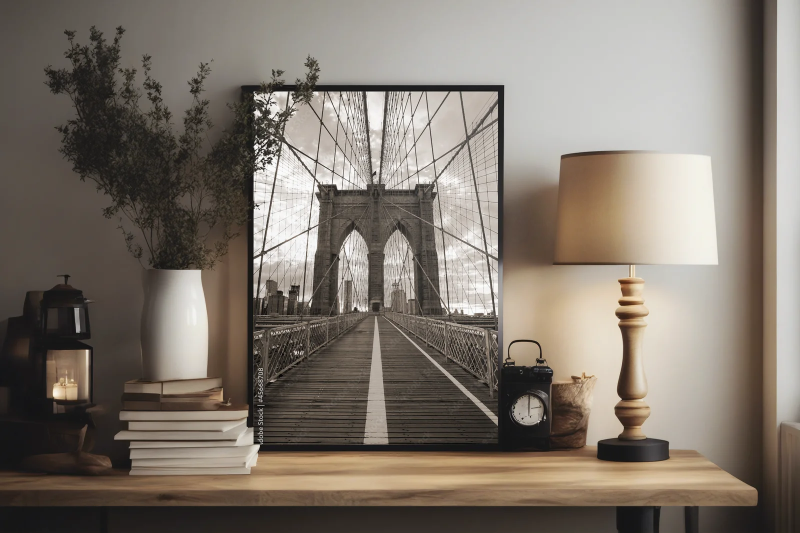 Wznoszący się Brooklyn w nostalgicznych odcieniach