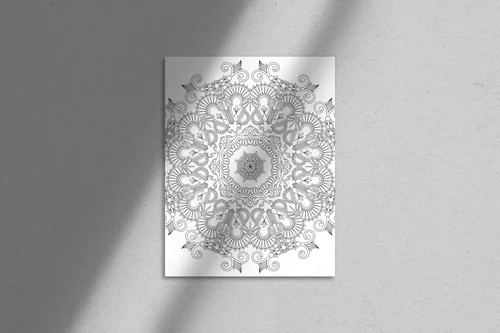 Zjawiskowy ornament w promiennej bieli