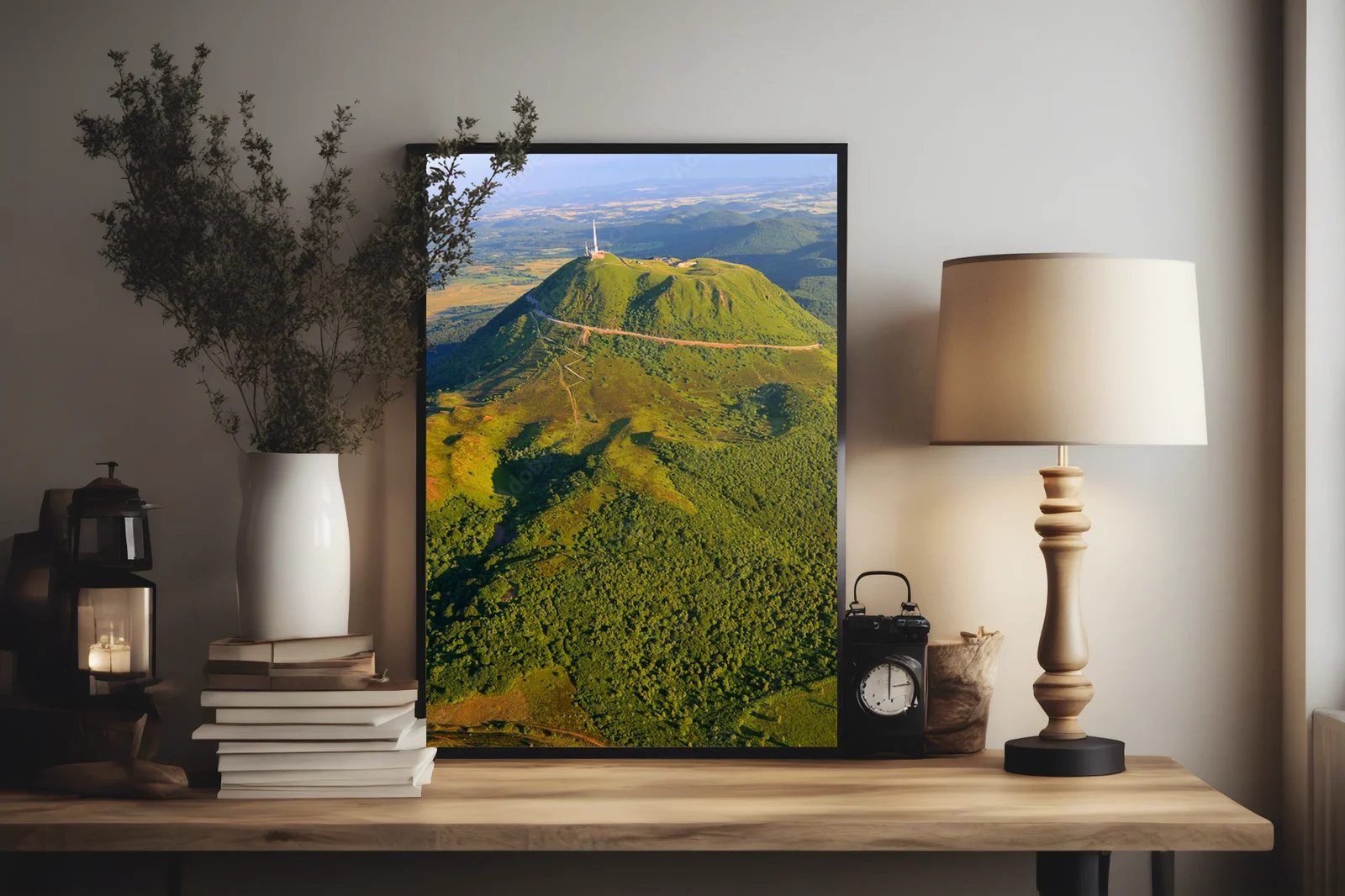 Niezapomniana panorama wulkanów w delikatnych barwach